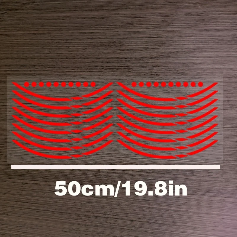 12/13/14/15/16/17/18 Inch Motorcycle Wheel Rim Tape Reflective Sticker Racing Stripe Decals PVC Waterproof Tire Inner Ring
