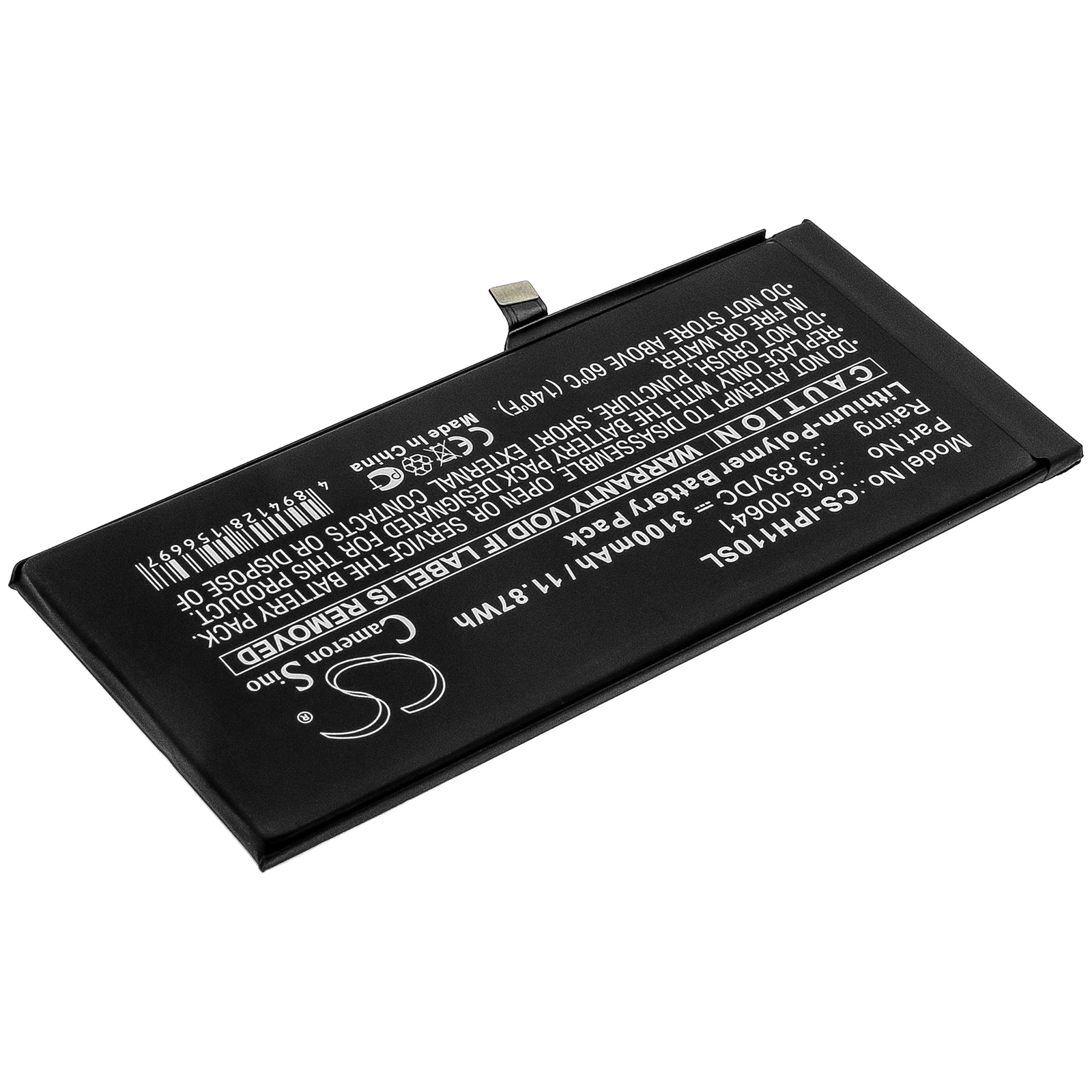 Cameron Sino 3.83V 3100mAh/3500mAh Mobile,SmartPhone Battery 616-00641 for Apple iPhone 11, A2111, A2221  +TOOLS KIT