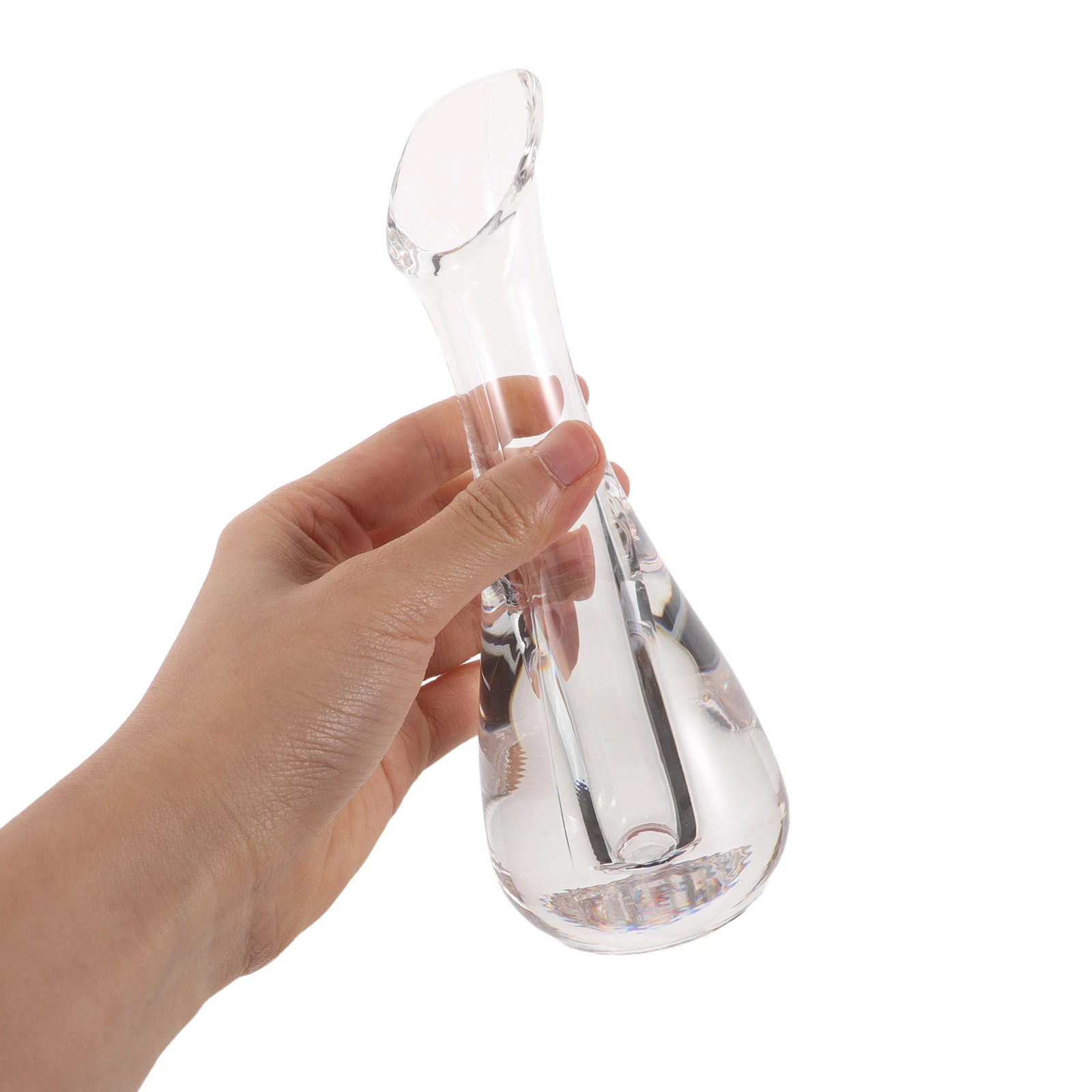 

Nordic Style Vase Home Decor Clear Plastic Mini Flower Vase Irregular Shaped Table Centerpiece Lightweight Easy Clean Small