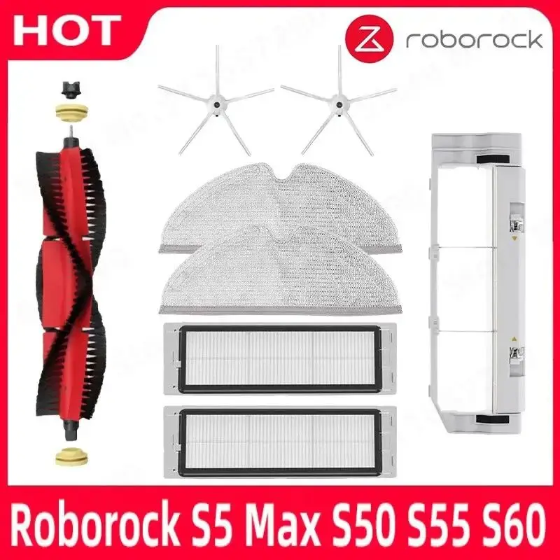 جديد 2021 لشاومي 1S Roborock S5 S5 MAX S6 S6MAX S55 S51 S55 فرشاة رئيسية قابلة للفصل فرشاة جانبية أجزاء مرشح قابلة للغسل