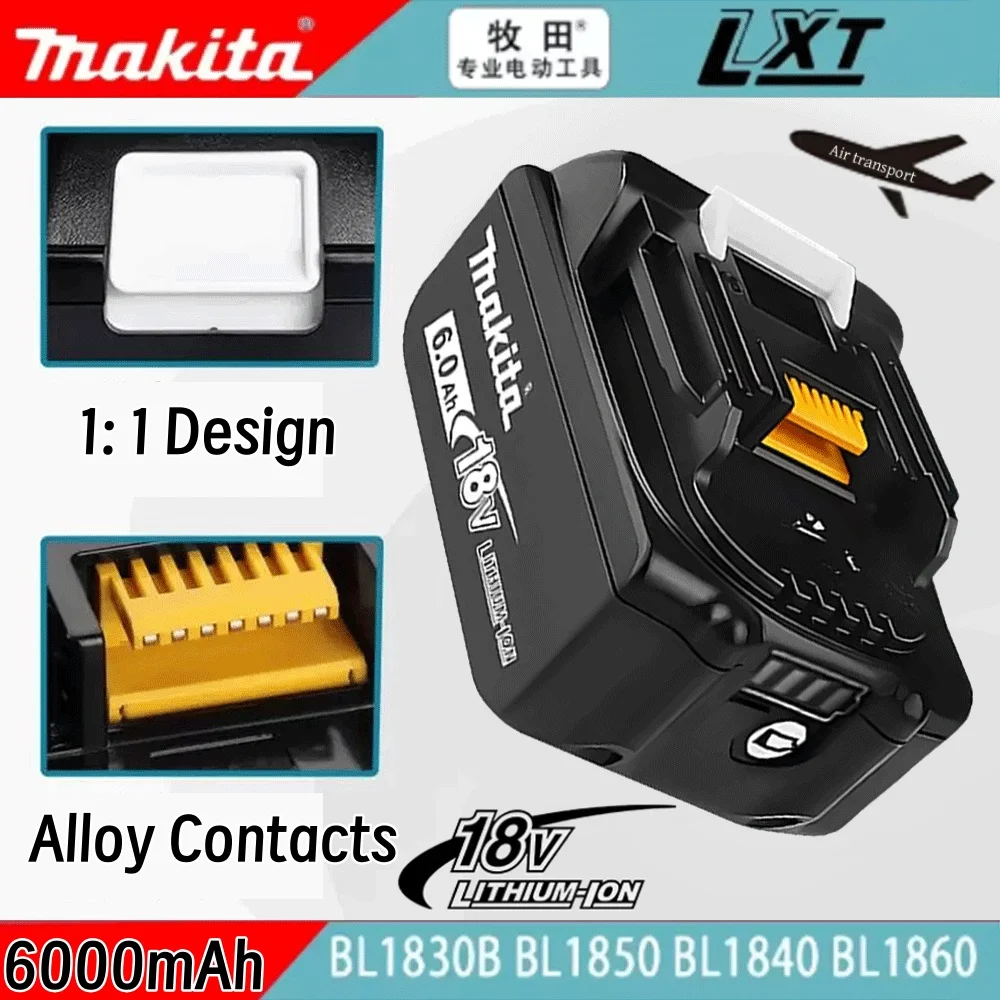 

2025 New for makita 18 v battery+charger rechargeable batteries 18v lithium battery power bank to BL1830 BL1840 BL1860 LXT400
