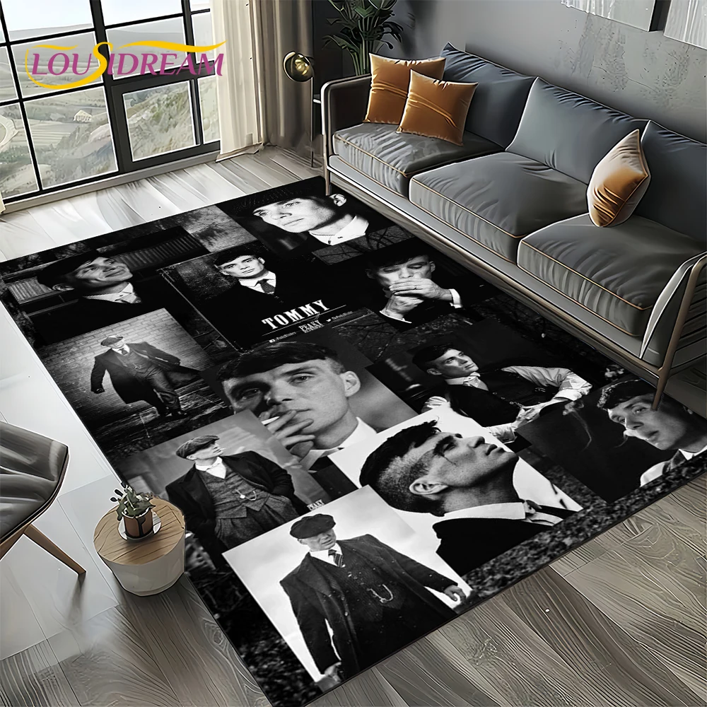 

2025 New Tommy Shelby P-Peaky B-Blinders Carpet Rug for Bedroom Living Room Home Sofa Decoration,kids Play Decor Floor Mat Gift