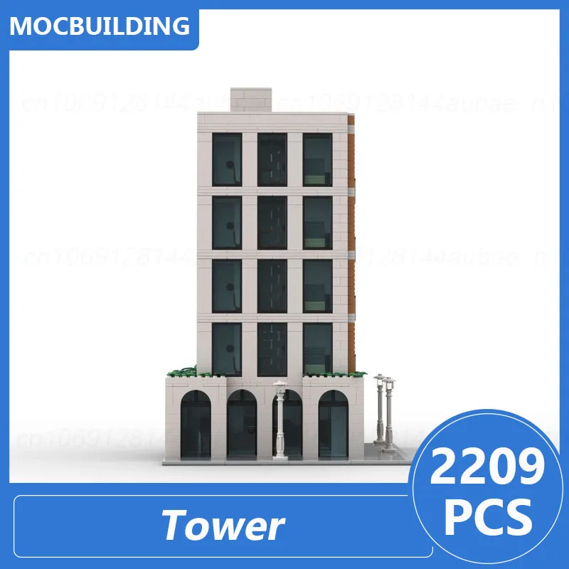 Tower Modular Buildings Moc Blocks Diy Assemble Bricks Architecture Display Creative Educational Collection Toys Gifts 2209PCS