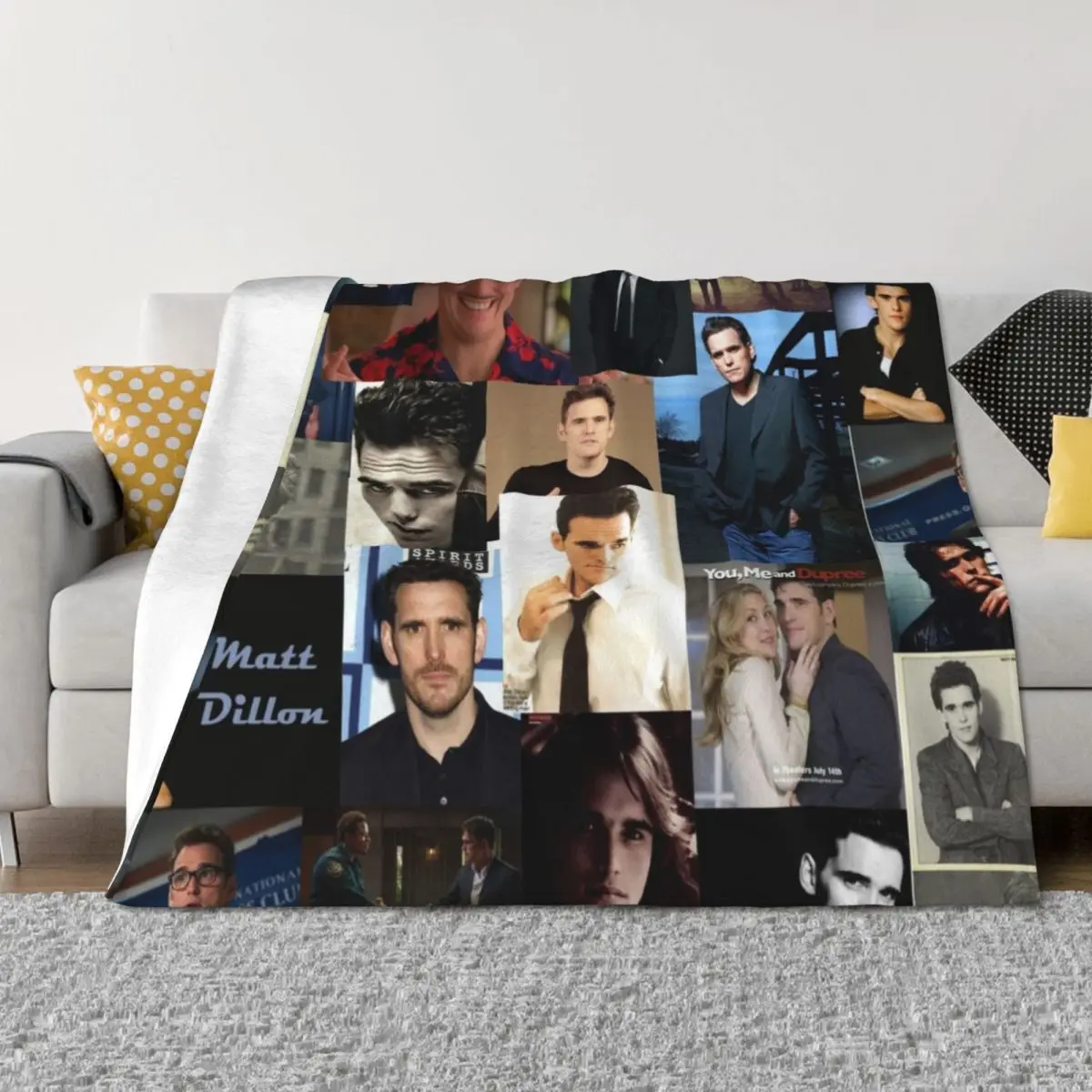 Matt Dillon Abstract Collage Throw Blanket Picnic Blankets For Bed Blankets Sofas Of Decoration Luxury Blankets