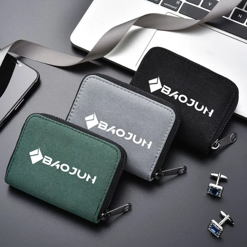 

Car Credit Card Driver License Business Card Holder Wallet For Baojun 510 730 360 560 RS-5 530 630 Car Accessories Decoration