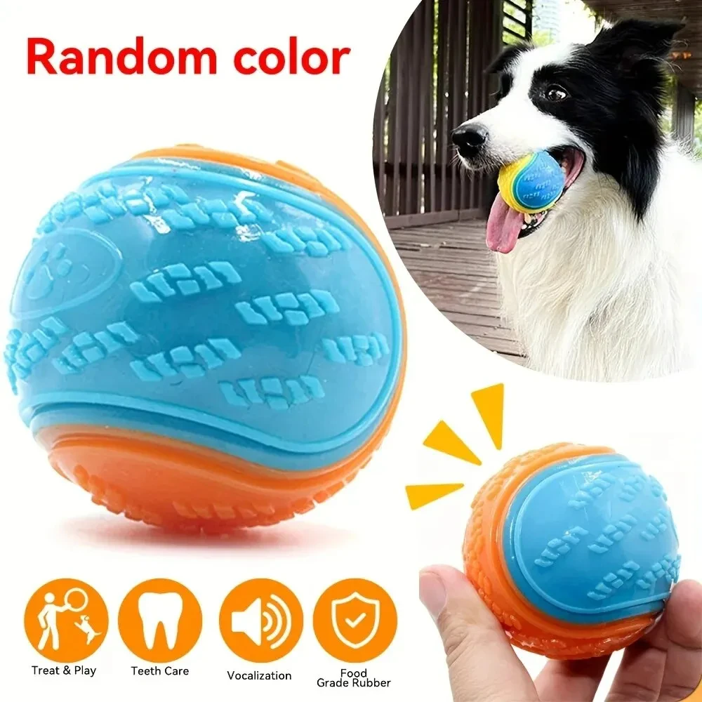 Balle d'équipage durable pour chiens, jouet pour animaux de compagnie, meulage des dents, fournitures interactives pour chiens, fournitures à mâcher pour animaux de compagnie, 1PC