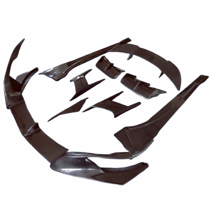 

For 14-18 Year I8 TC Style Carbon Fiber Front Bumper Edge Rear Diffuser Side Skirts Rear Spoiler Body Kit