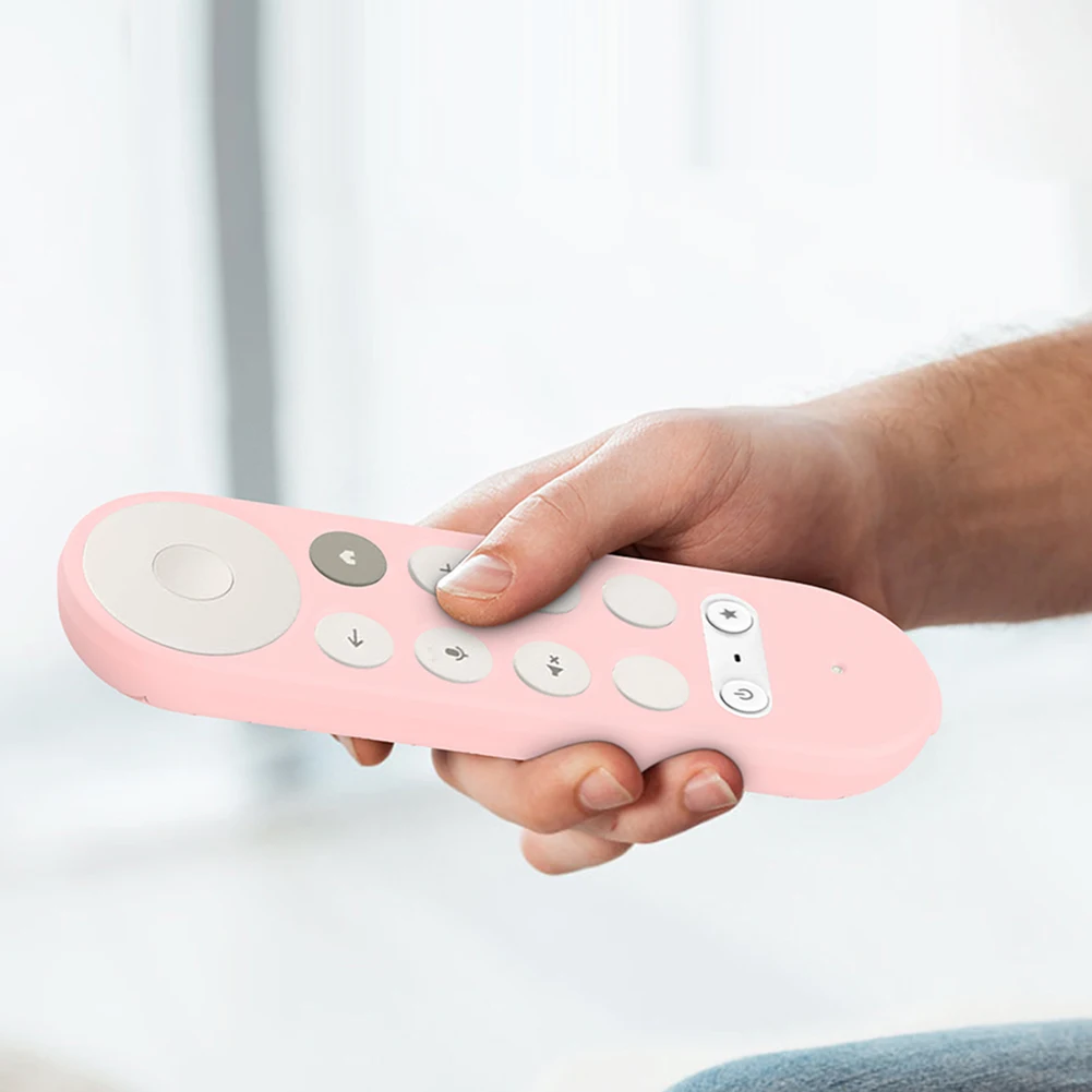 حافظة حماية لجهاز التحكم عن بعد من السيليكون، حافظة حماية عن بعد لجهاز التحكم عن بعد لجهاز Google TV Streamer 4K Remote