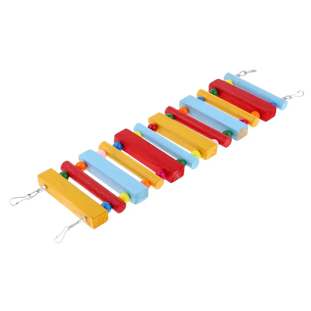Parrot Ladder Swing Trainning Bridge for African Grey Parakeets Conures Cockatiels