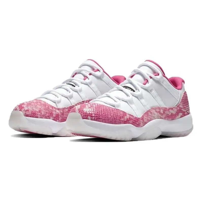 Nike Jordan 11 Retro Low Pink Snakeskin 2019 Women's Sneakers shoes AH7860-106