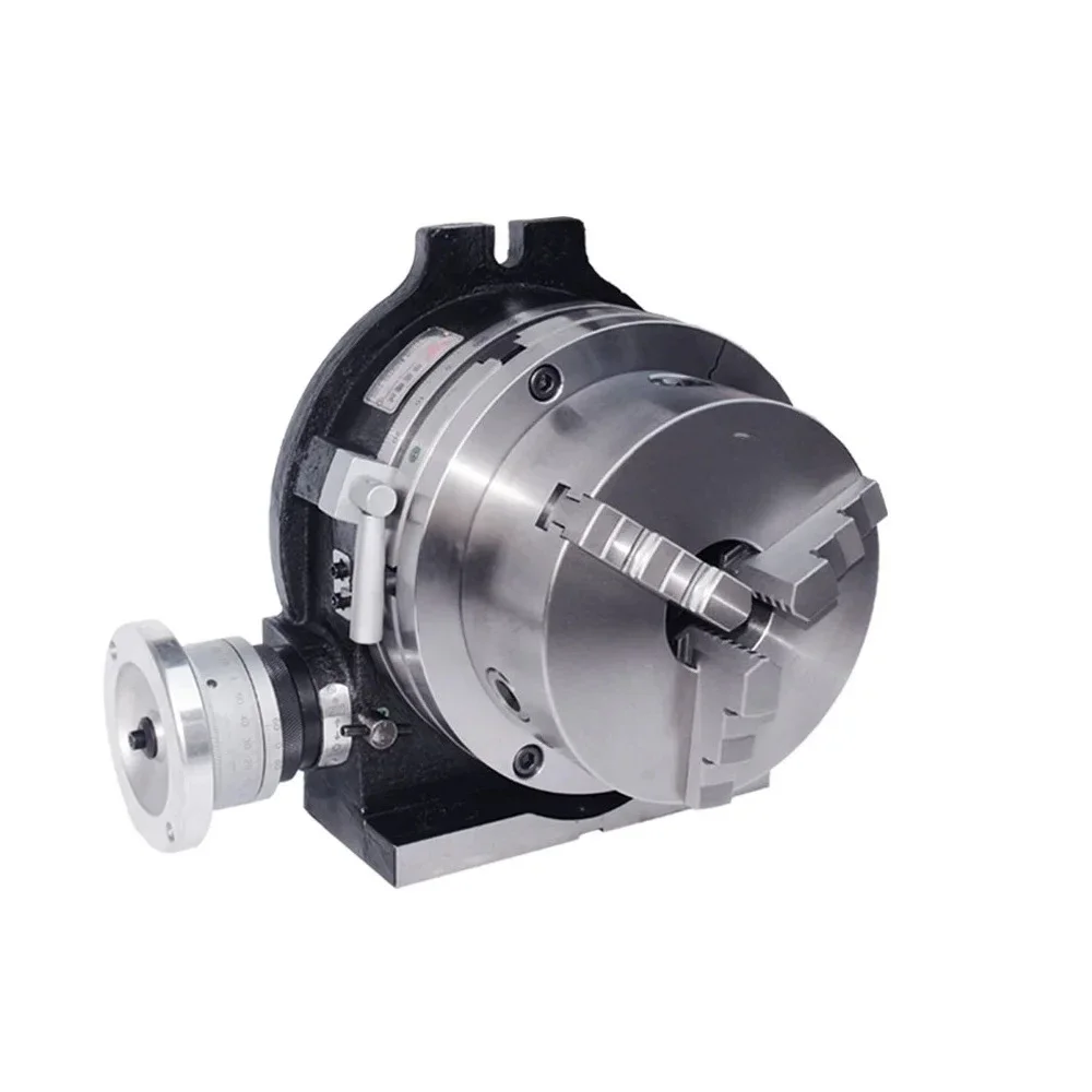 رأس فهرسة عالمي لآلة الطحن، 4 بوصة مع ظرف ثلاثي/أربعة فكي، طاولة دوارة #2