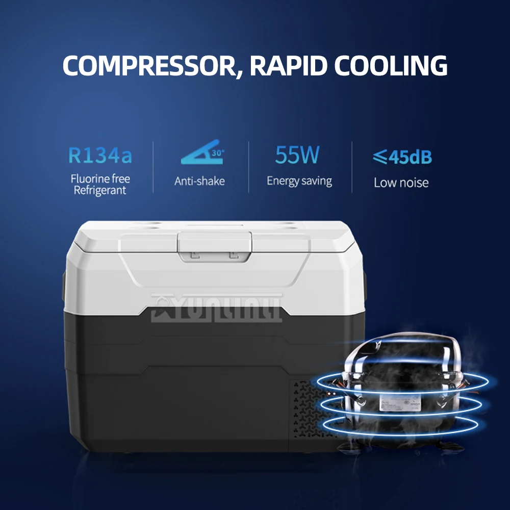 30L Camping Nevera Pequeña Electrodomestico Portable Car Refrigerator Compressor Freezer Fridge