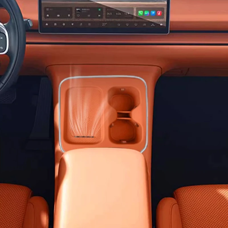 For Leapmotor C16 2026 Car Wireless Water Filling Cup Pad, Central Control Groove Water Cup Cover Silicone Accessories