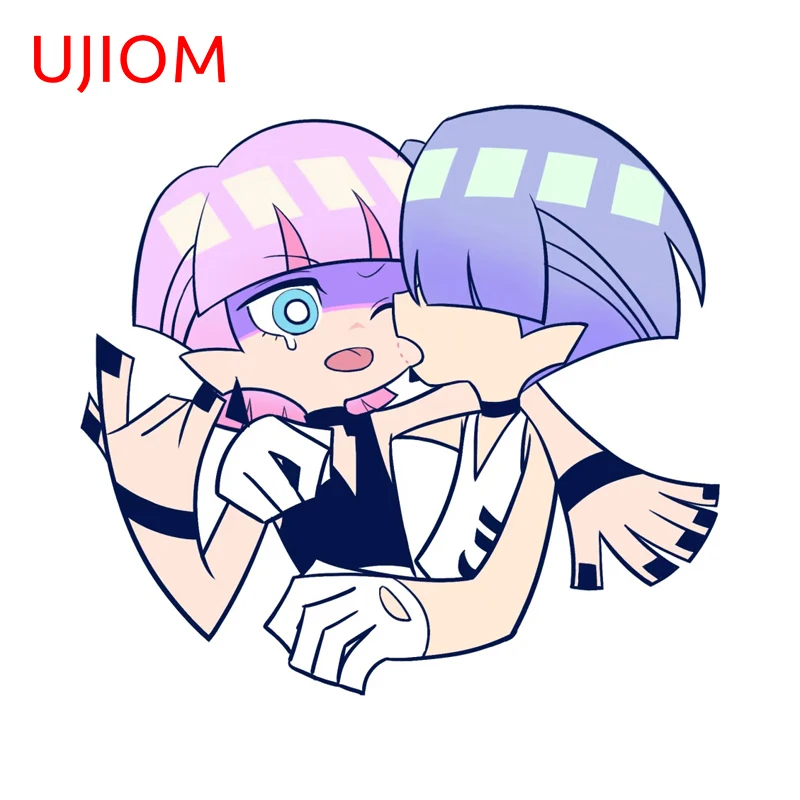 

UJIOM Angel Anime Polyester Polyurethane Peeker Wall Sticker Fashion Enchanting Decal Suitable for Smooth and Clean Surfaces