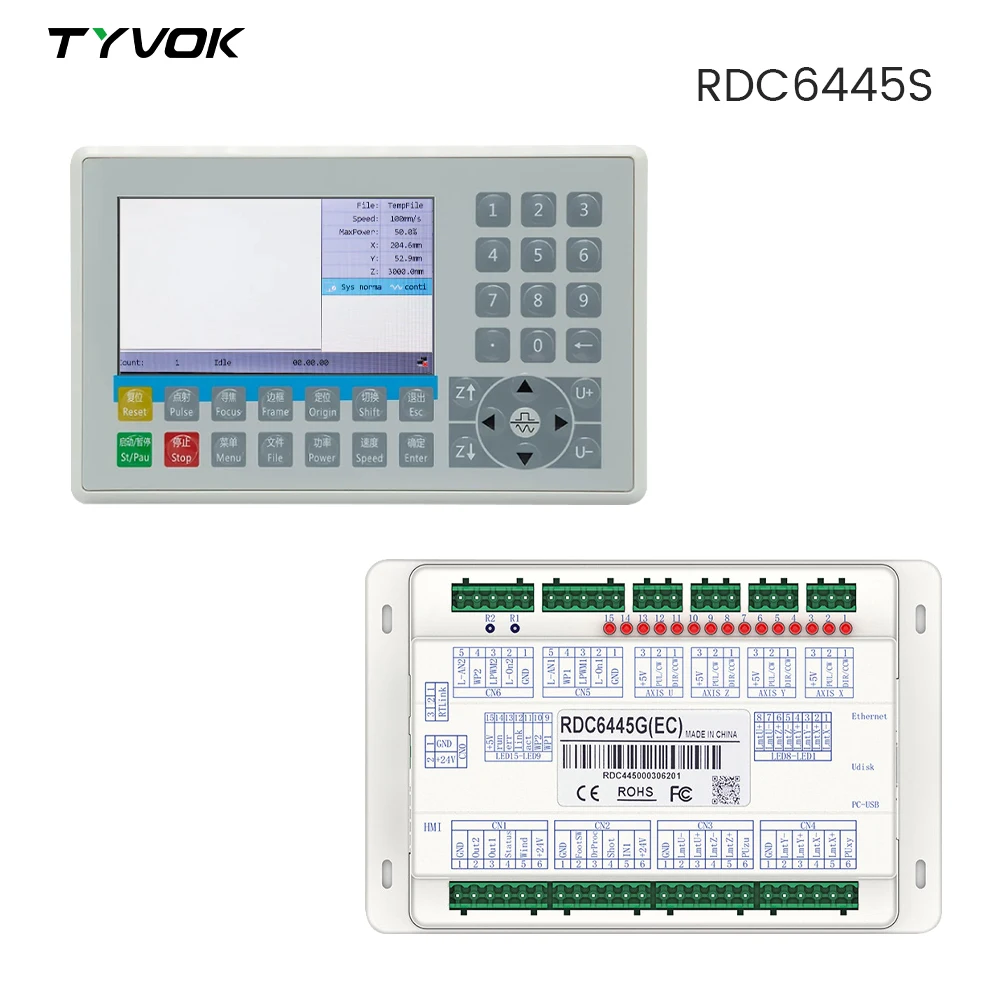 

Tyvok Ruida RDC6445G RDC6445 Controller for Co2 Laser Engraving Cutting Machine Upgrade RDC6445G RDC6445S RDC6442