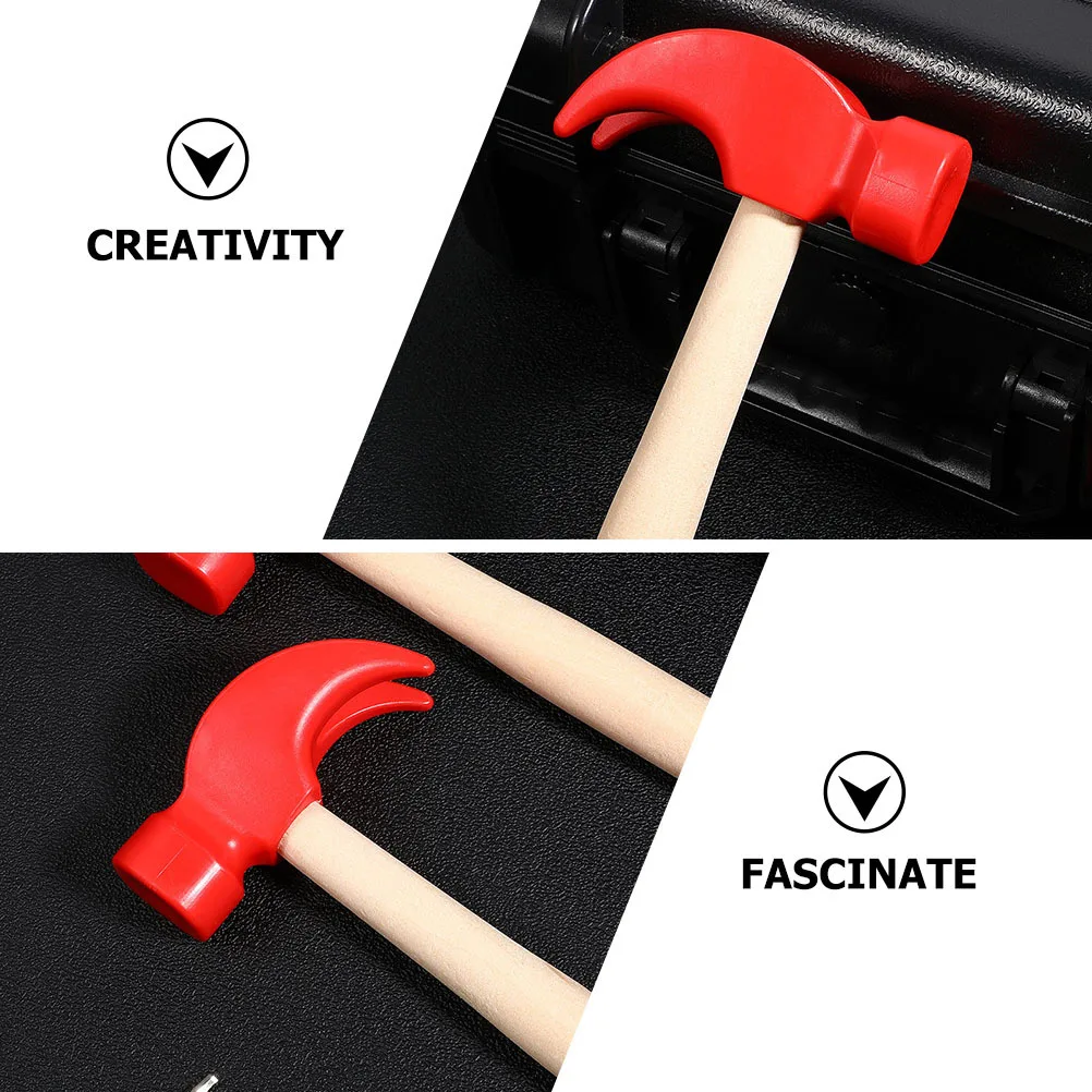 3 pçs crianças martelo batendo conjunto pequeno bater fingir jogar leve durável mallet aumenta a coordenação mão olho crianças