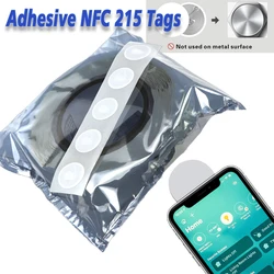 Tags NFC programáveis Compatível com Android e iPhone, Smart IC Card, Adesivo, NFC, 215, 504 Bytes, Memória, 13,56 MHz, 1000pcs