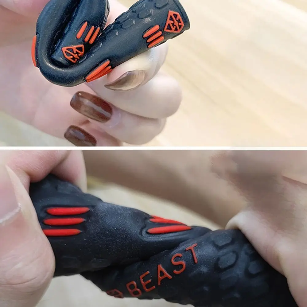 

1 Pair of Silica Gel Handle Lever Sleeve Universal Concave-convex Brake Handle Sleeve Soft Anti-skid Clutch Handle Rubber Sleeve