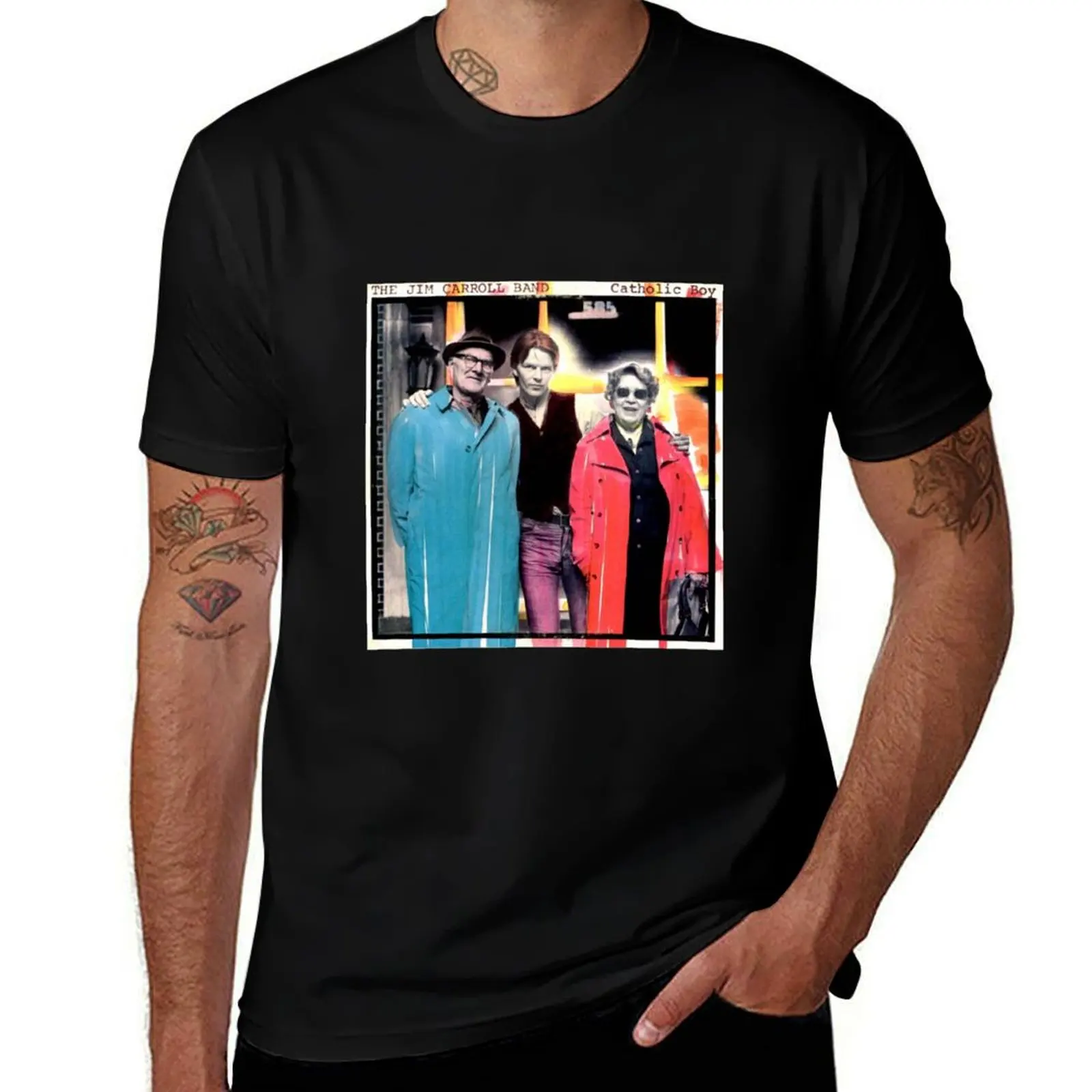 People Who Died Catholic Boy Punk Rock Jim Carroll Band 1980 Throwback T-Shirt Basic Solid Color Short Sleeve T-Shirt
