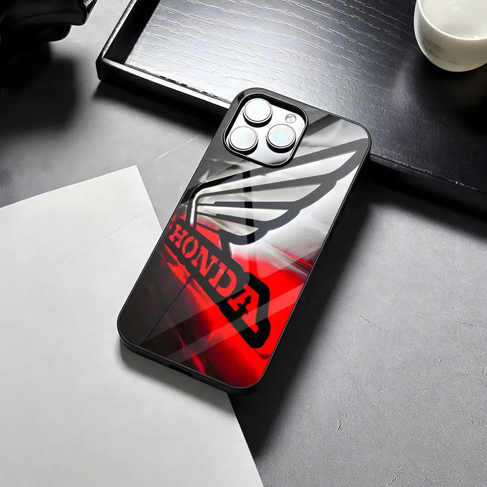 Etui na telefon motocyklowy H-hondaes, silikonowe etui PC+TPU na iPhone 17 16 14 11 12 15 13 Pro Max 8 7 6 Plus X SE XR, twarda obudowa — zdjęcie produktu 5