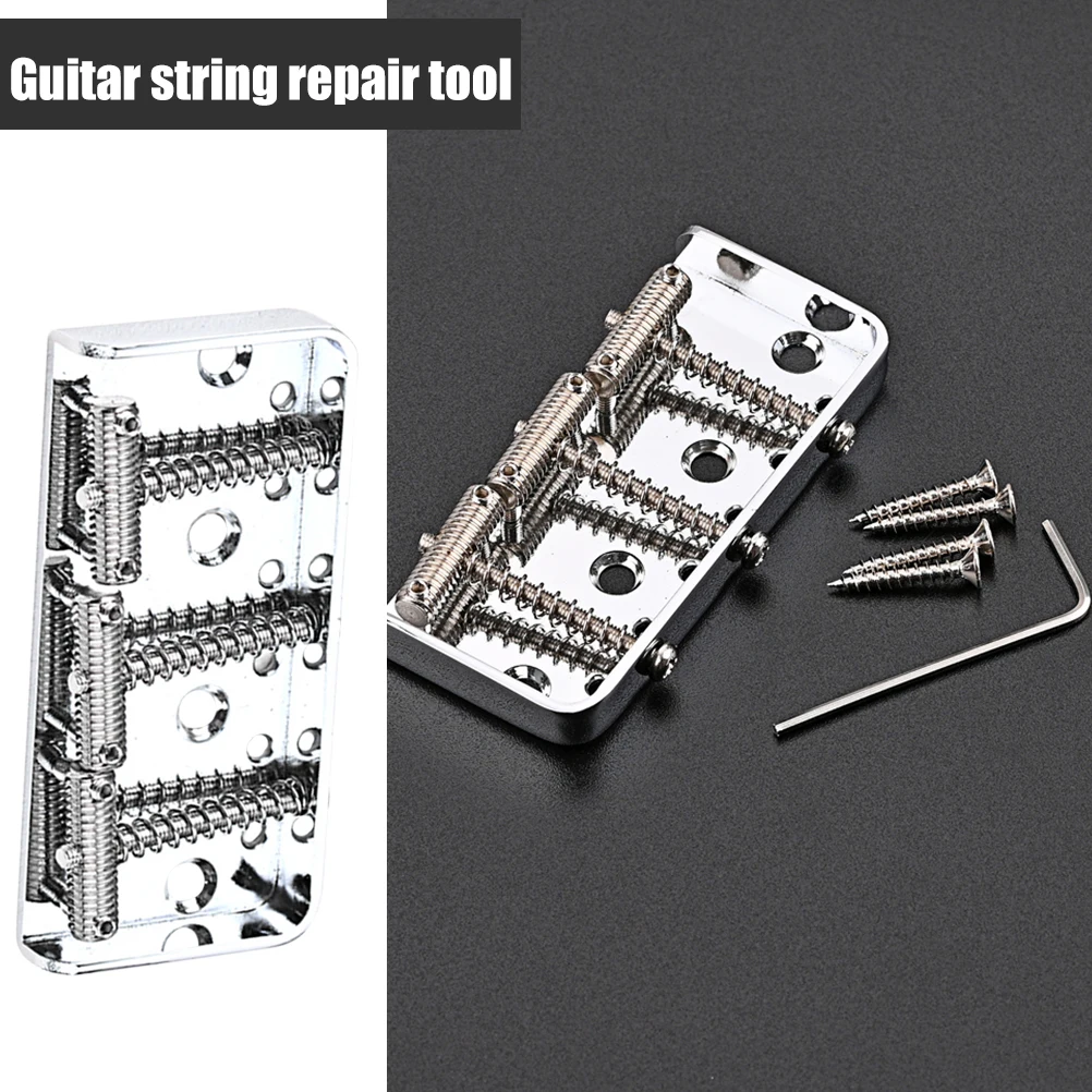 

1 Pcs Metal Guitar Tremolo Bridge With Durable Design For Enhanced Sound Quality