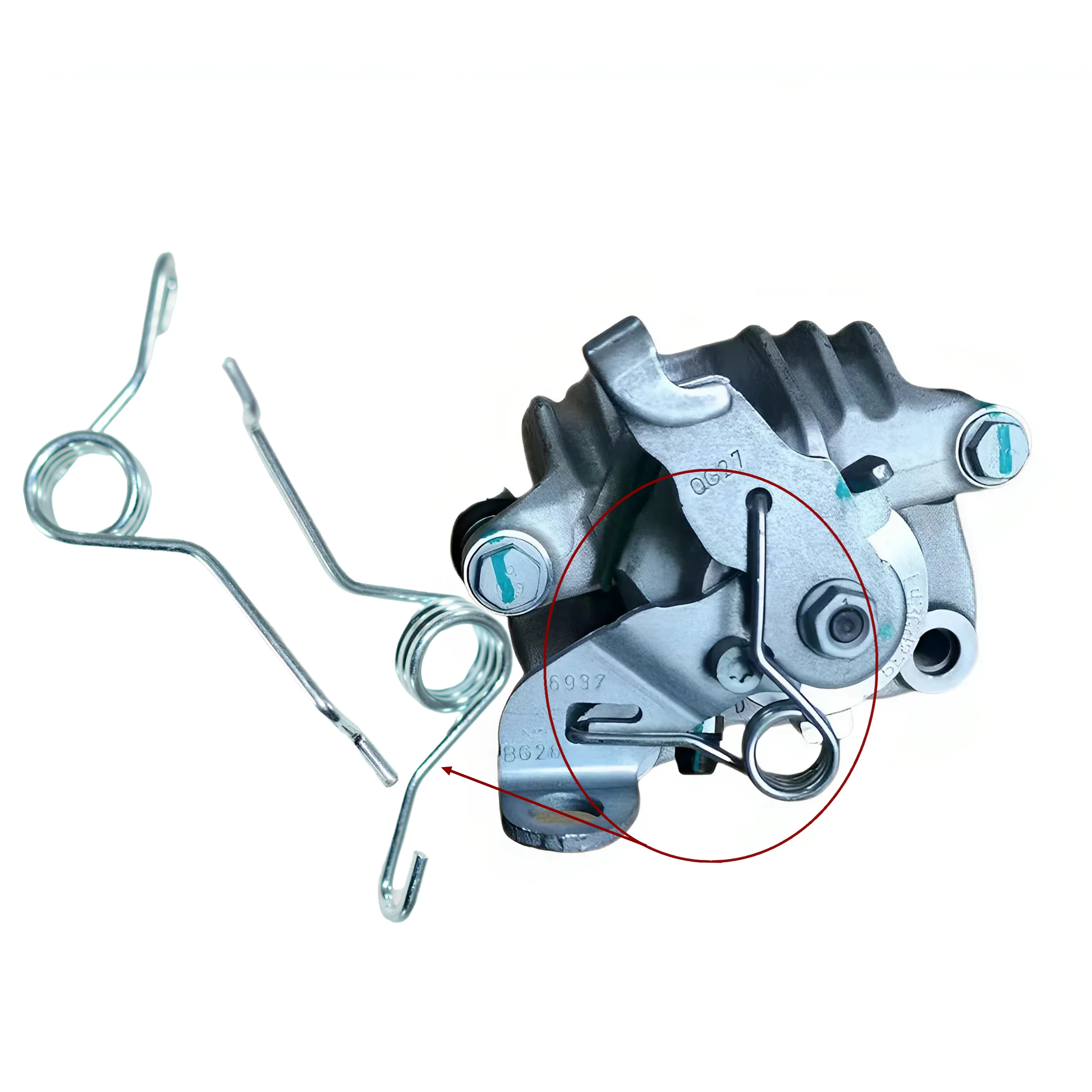 Resorte de retorno de freno de mano, palanca de freno de estacionamiento trasero, resorte para VW Bora Golf Sagitar Magotan Touran Lavida 1J0615425 1J0615426
