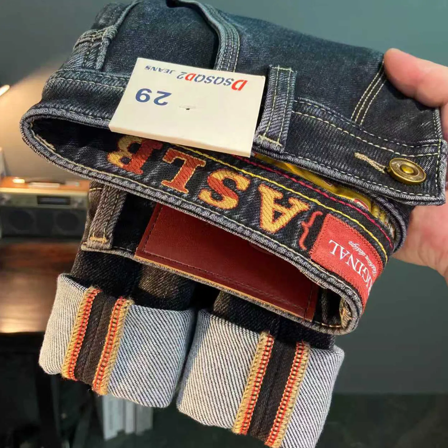 

High Quality American Retro Casual Denim Jeans for Men Spring Autumn BlackGrey Washed Stretch Tapered Slim Fit Cropped Pants