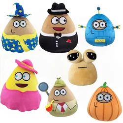 Juguete de peluche de Alien Pou, muñeco de peluche de Caballero, sombrero negro, Alien, cumpleaños, Pascua, día de los niños, Halloween, regalo de Navidad