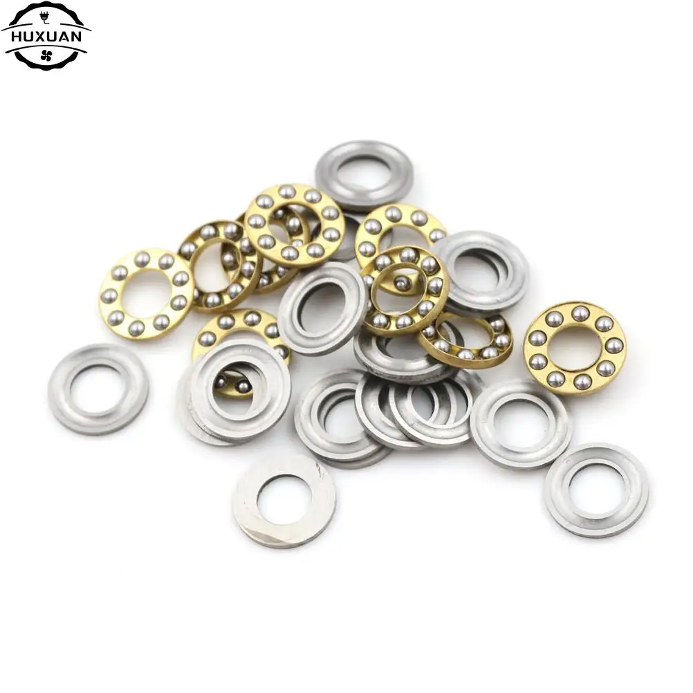 10pcs Pratical Miniature Thrust Bearings F8-16M Metal Axial Ball Bearing Set For Hardware Accessories   8x16x5mm