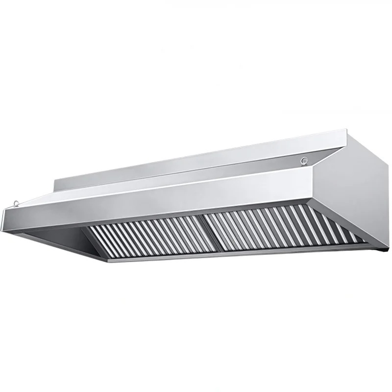 Commercial Kitchen Home Use Range Hood Thickened 600mm Stainless Steel Exhaust Hood Powerful Suction Customizable Purifying for