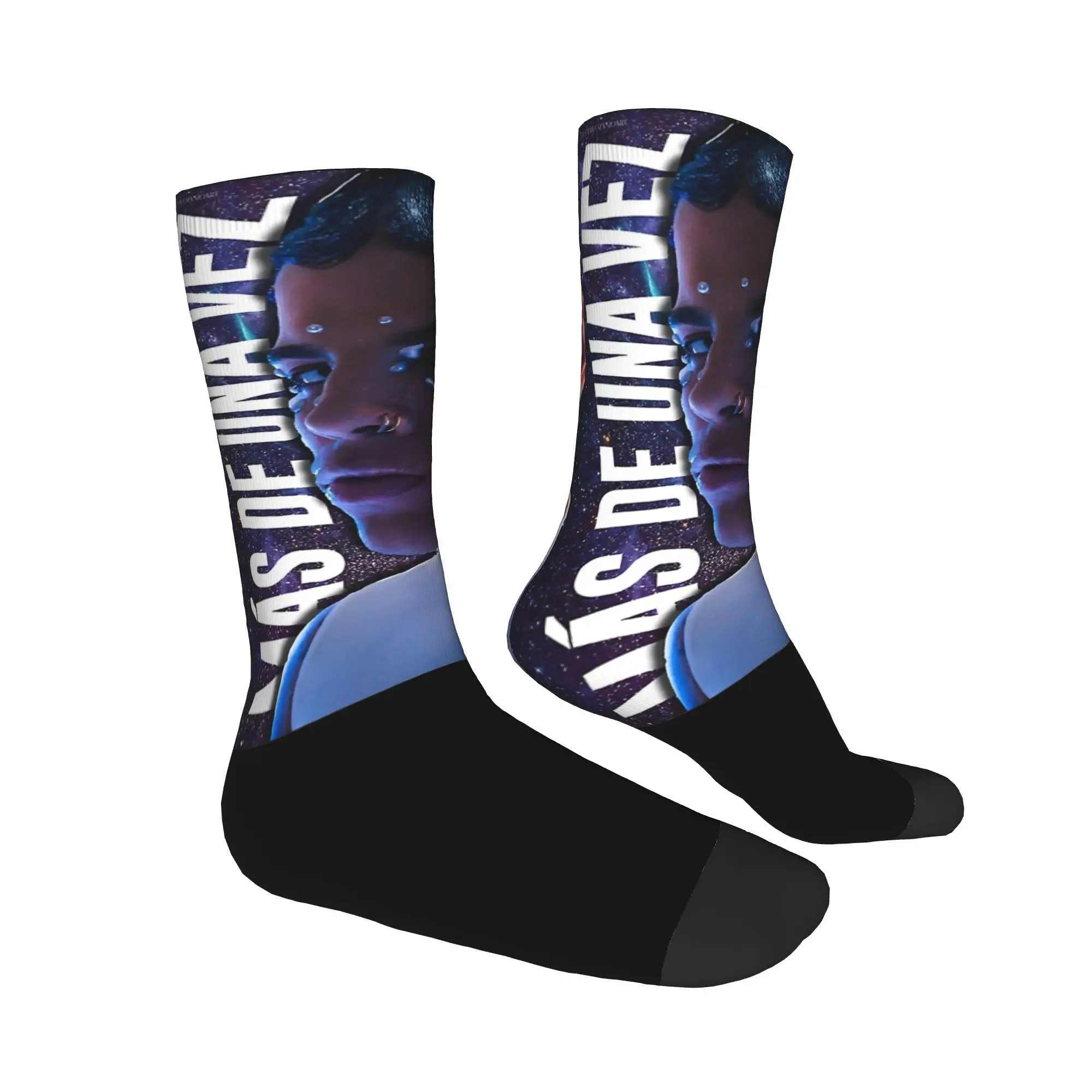 Fashion Unisex Crew Socks Rauw Alejandro Singer Rapper Accessories Super Soft  Breathable Stockings