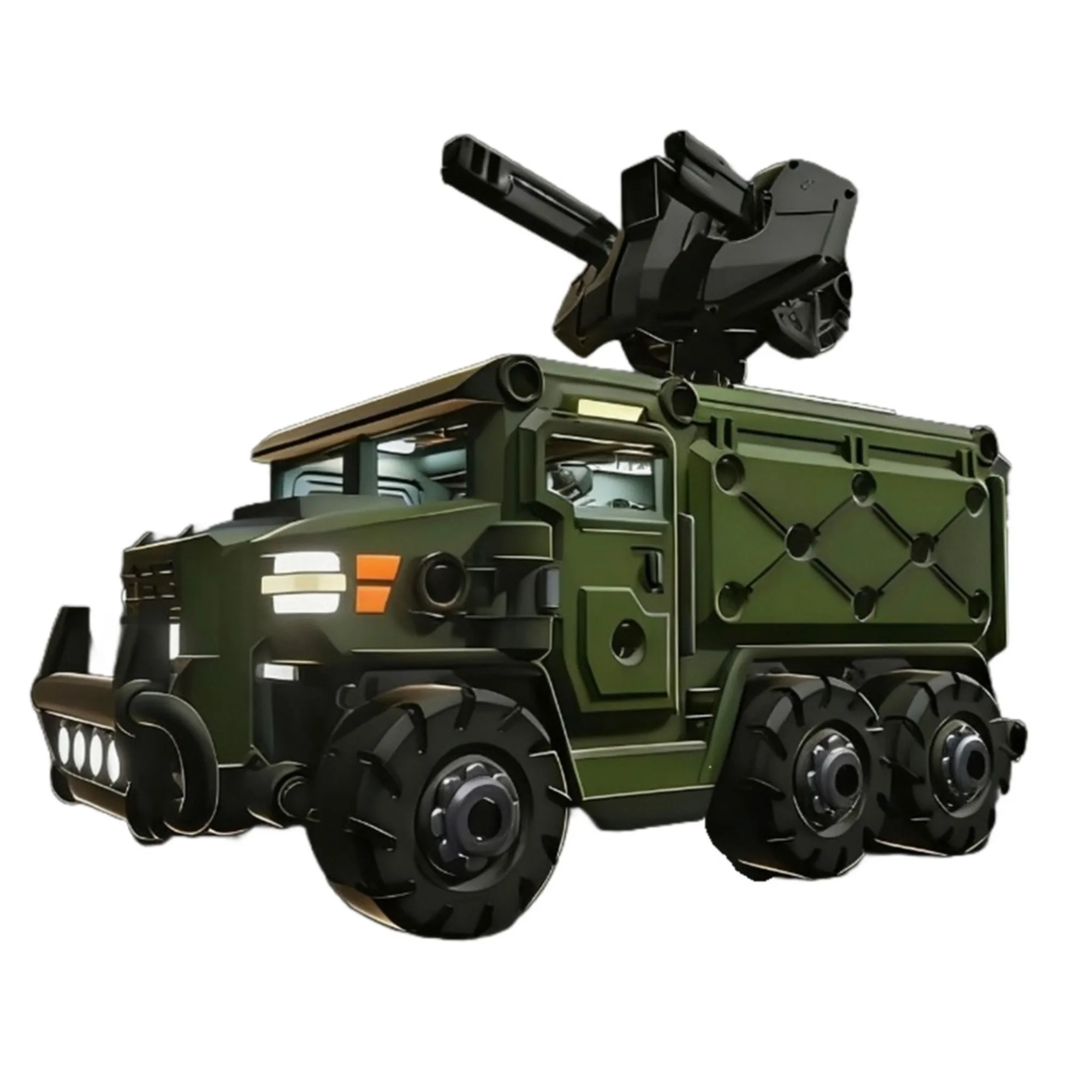 Sheik Mainland 1/60 Schaal Rhinoceros Gepantserd Voertuig 3 MIN Project Lingxi Bouwbare Combineerbare Modelbouwset Militair Speelgoed Jongens Cadeau