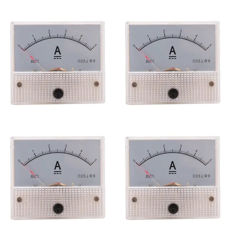 B03C-4X 85C1-A Analog Current Panel Meter DC 5A AMP Ammeter
