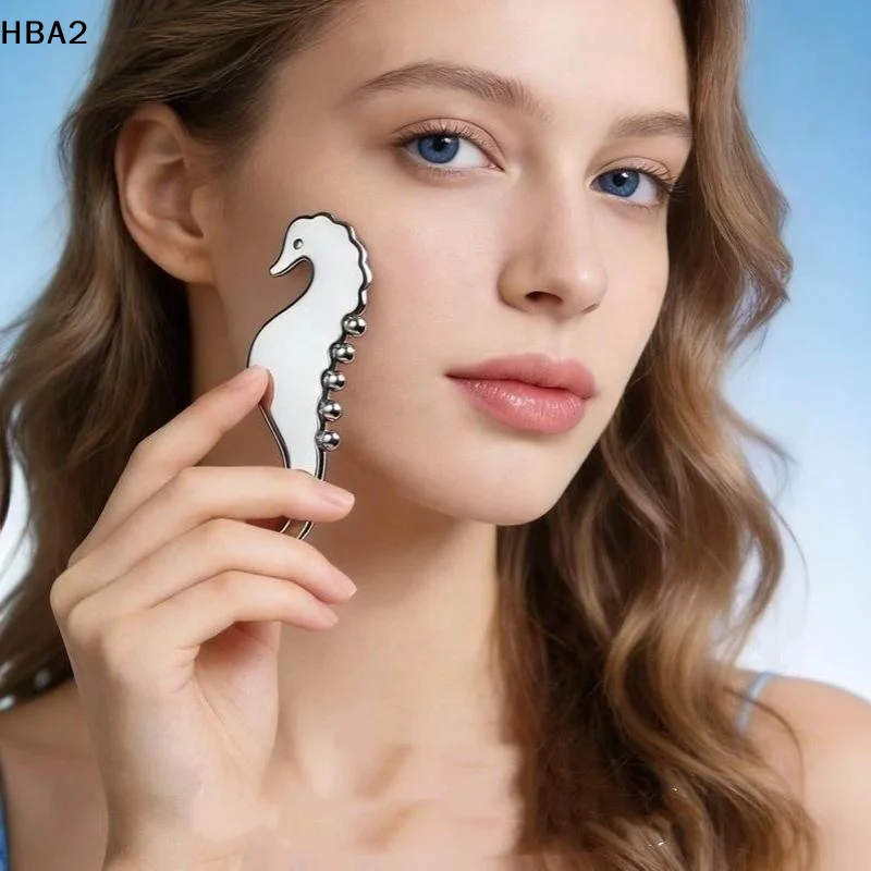 【H】Manual Head Massager Scalp Comb Protable Stainless Steel Gua Sha Face Tool Trigger Point Massager For Foot Hand Back