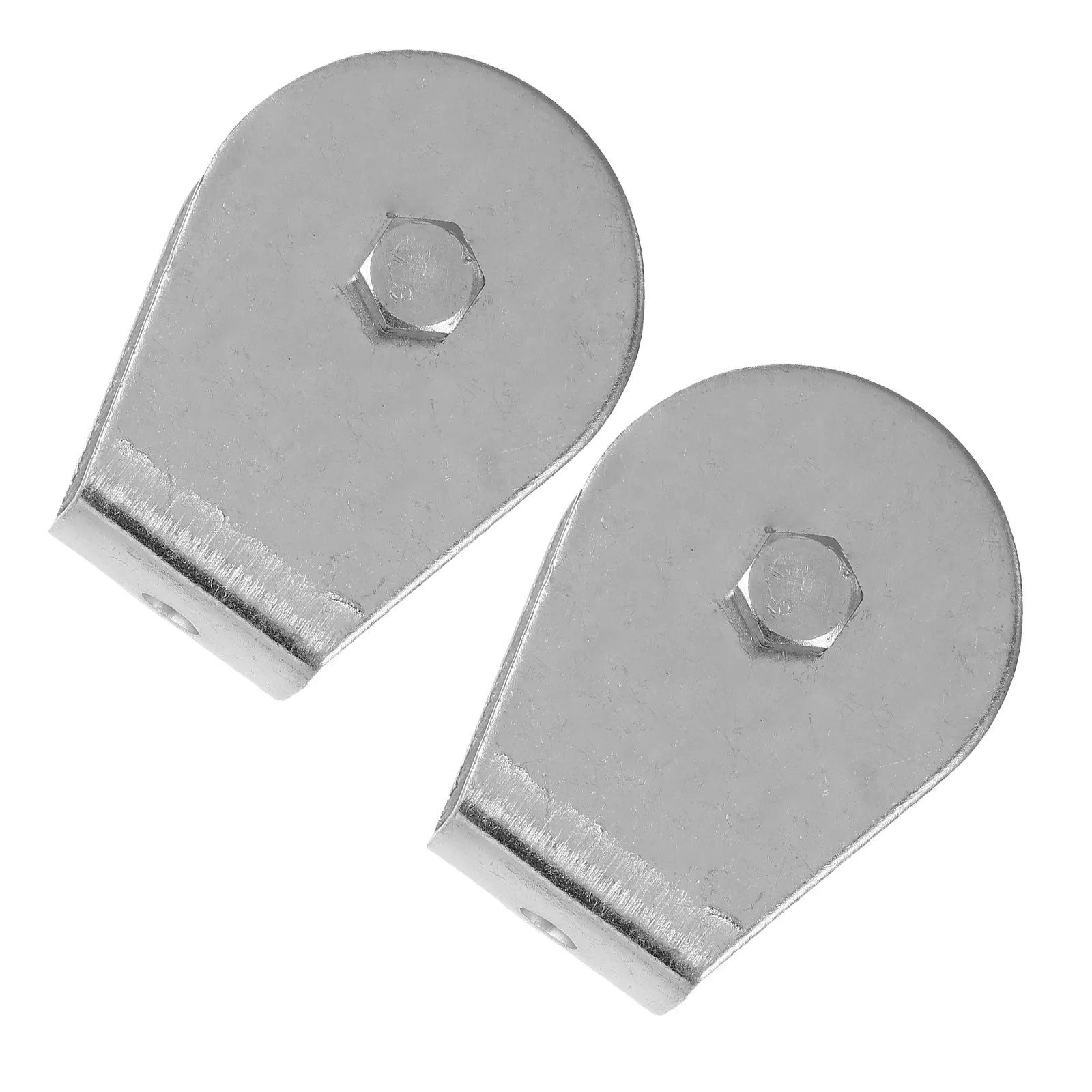 2Pcs Flagpole Pulley Heavy Duty Iron Bearing Roller for Schools Government Outdoor Use Flagpole Hardware Repair Kit