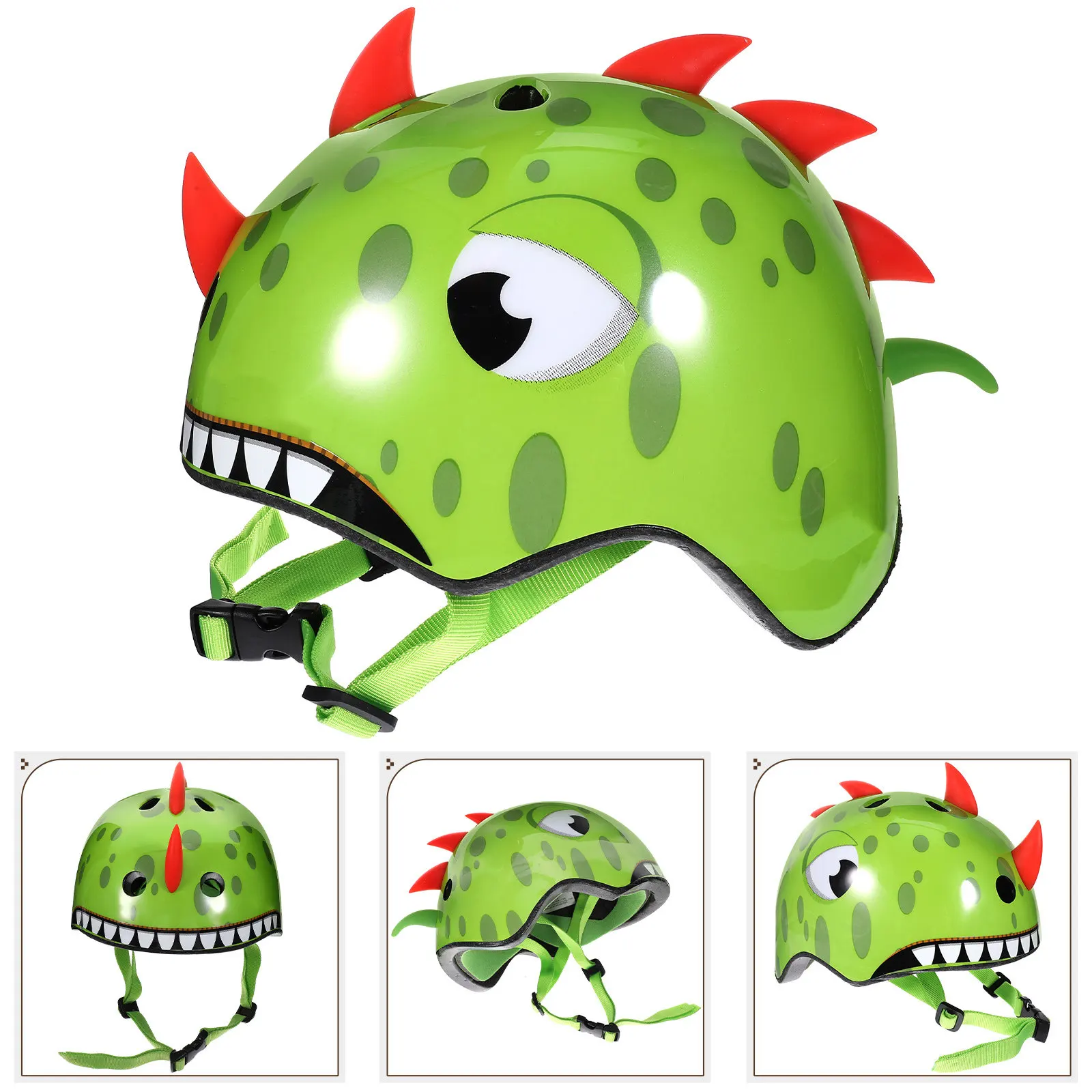 

Bike 3D Cartoon Dinosaur Size 54-58Cm Protective Gear for Cycling Skating Riding Safety Breathable