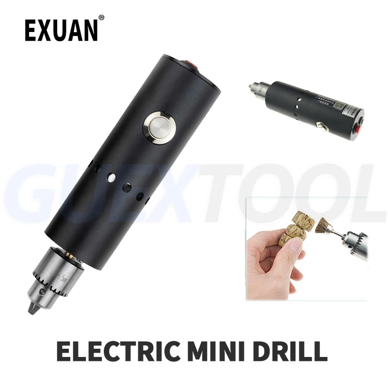 

Mini Electric Grinder Household Electric Drill Handheld Polishing Machine Multi Functional Carving Hand Drill Woodworking Cutter