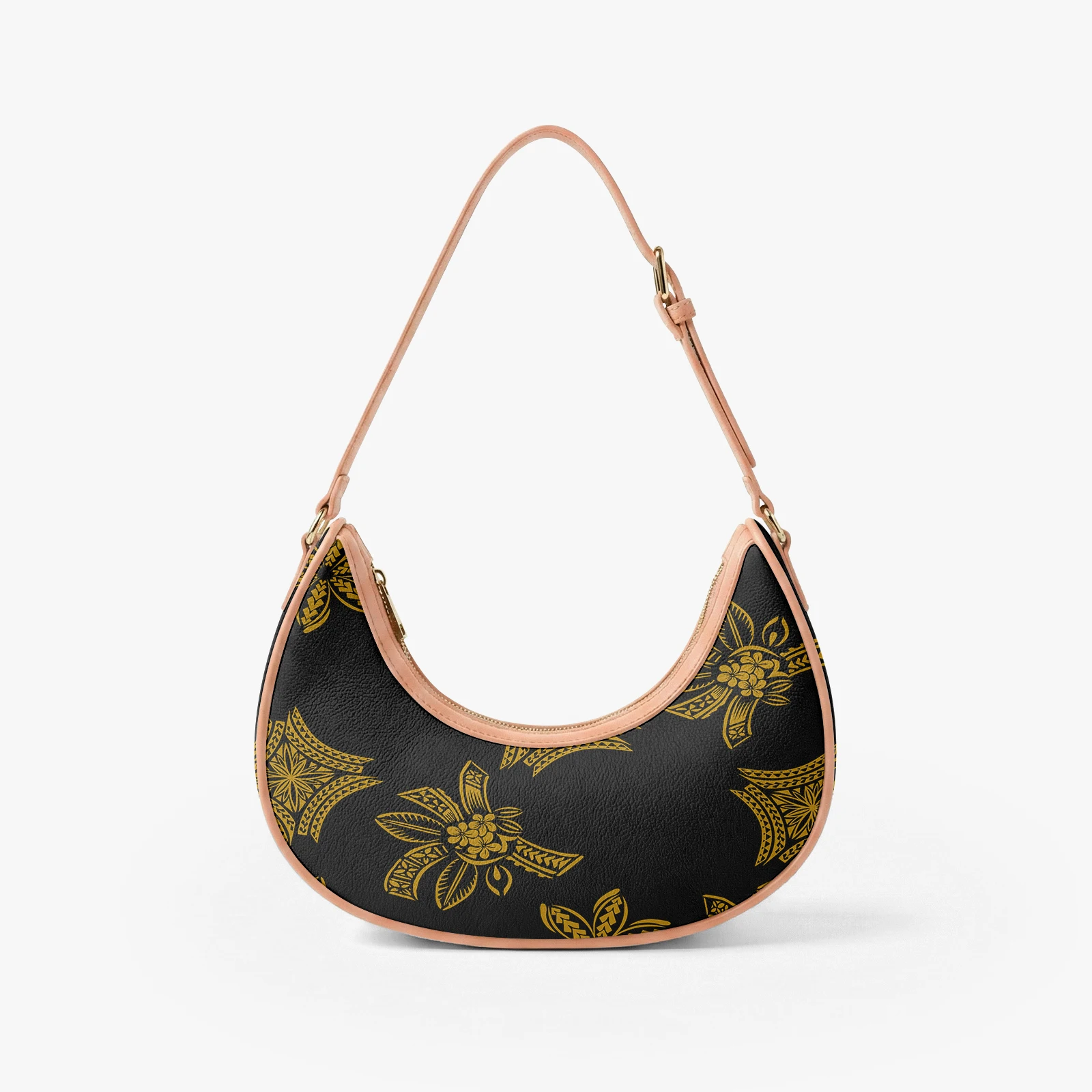 Polynesian New Style Underarm Bag High-Quality Women'S Bag Samoa Islands Floral Print Custom Art Texture Pattern Women'S Handbag view 4