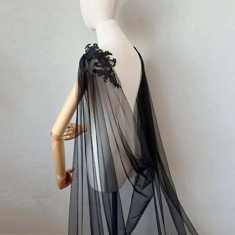 New Exquisite Thin Embroidered Stickers Lace Mesh High End Handmade Clothing Wedding Dress Evening Dress Decoration Accessories
