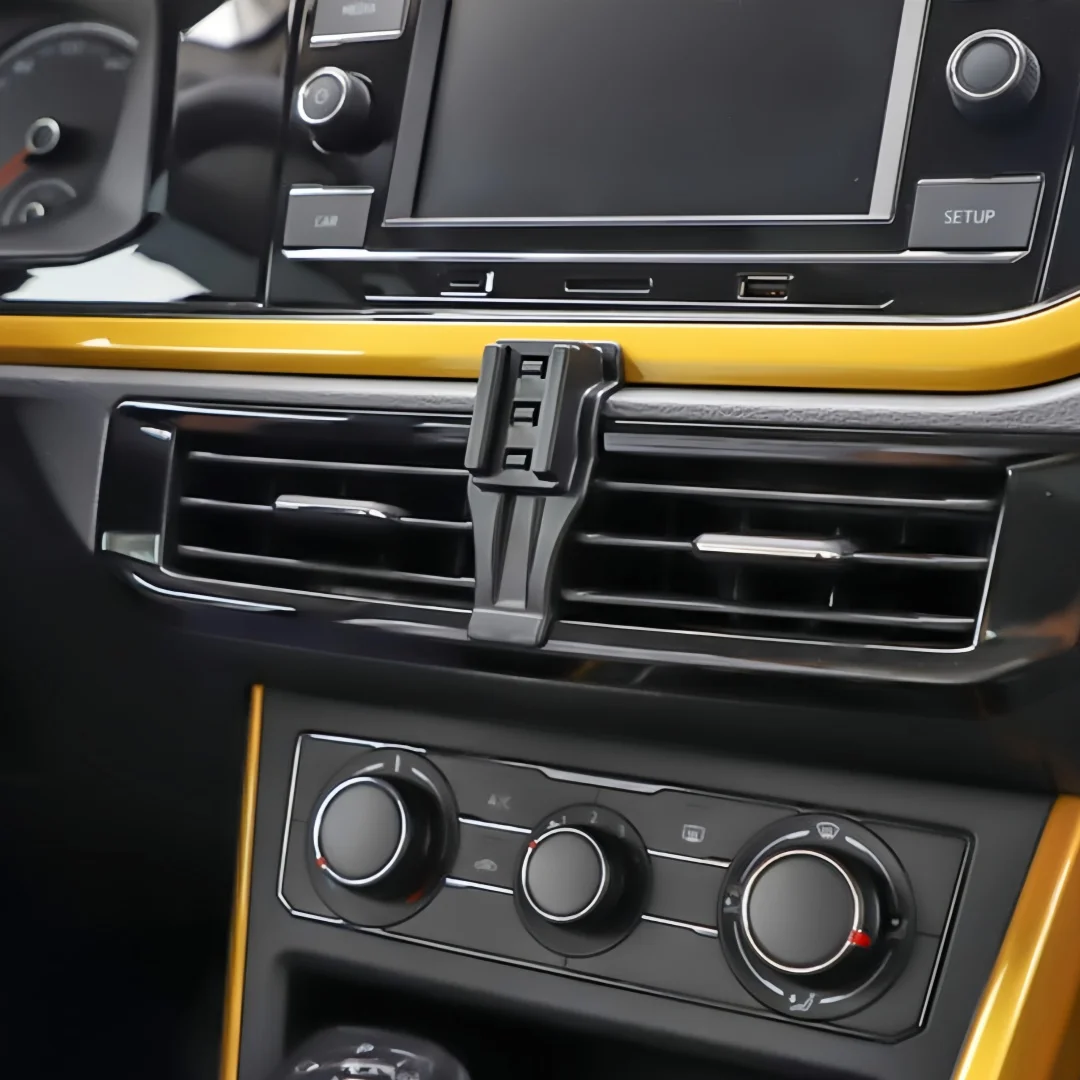 Suitable for Volkswagen 2017-2023 Volkswagen Polo Car Mobile Phone Holder Accessories Left-Hand Drive Models Gps Navigation Mobile Phone Holder Mobile Phone Placement Bracket
