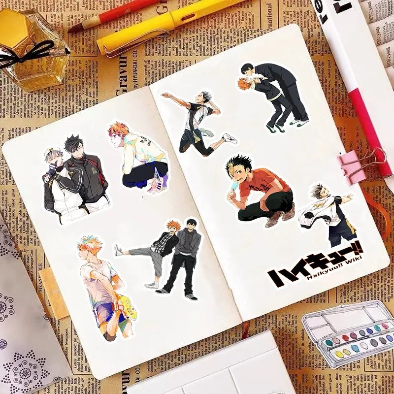 50PCS Karasuno High School Boy Friend Handsome Boy Anime Sticker DIY Phone Laptop Luggage Skateboard Graffiti Decals for Gift