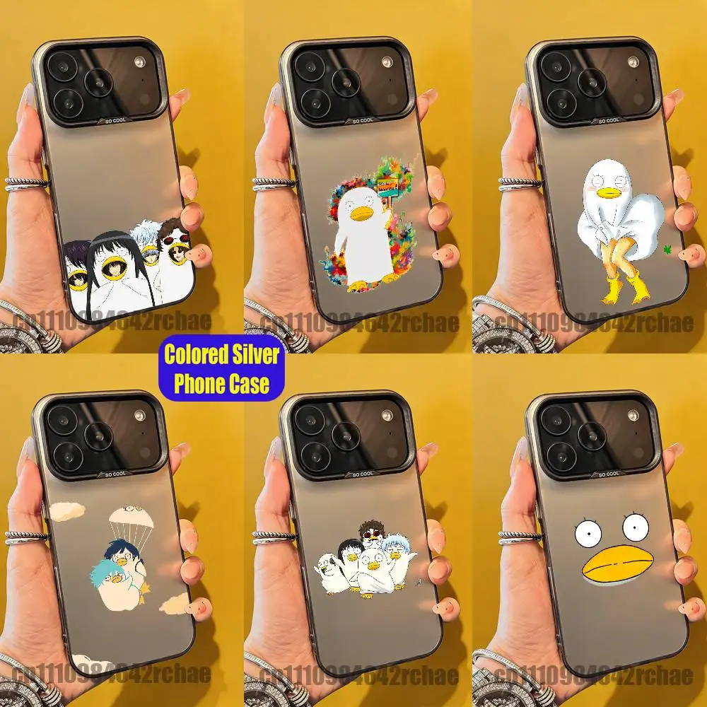 

For Duck G-Gintama Elizabeth Phone Case iPhone 15,17,11,14,13,16,12,E,Max,Plus,Air,Pro,Mini Custom Color Silver Cover
