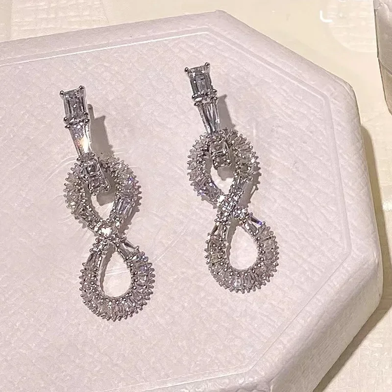 NONE 2025, neuer Trend, edle Schmucksets, Charm-Herz-Kristall, modische Edelstahl-Halskette, Ohrringe als Jubiläumsgeschenk für Frauen 10