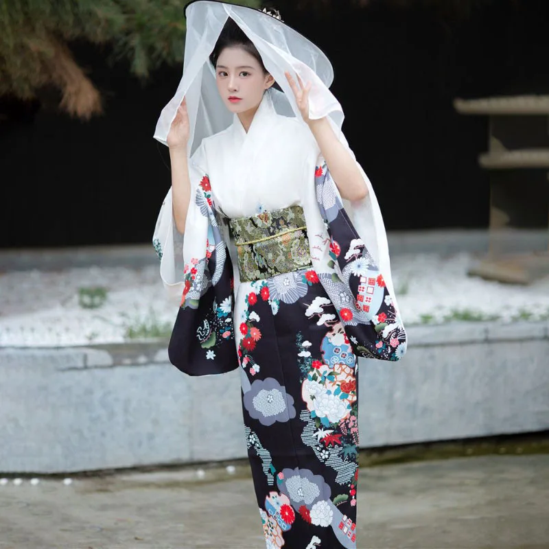 

Новое кимоно, женские японские модифицированные платья, оригинальная свободная студенческая одежда для выпускного танца, внешняя фотоодежда 2025