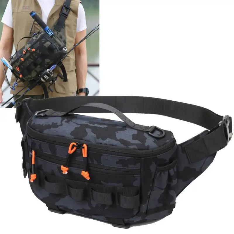 Angeln Brust Taille Tasche Taktische Outdoor Reise Sport Angeln Locken Taschen Jagd Camping Wandern Radfahren Pack Molle Rig Beutel