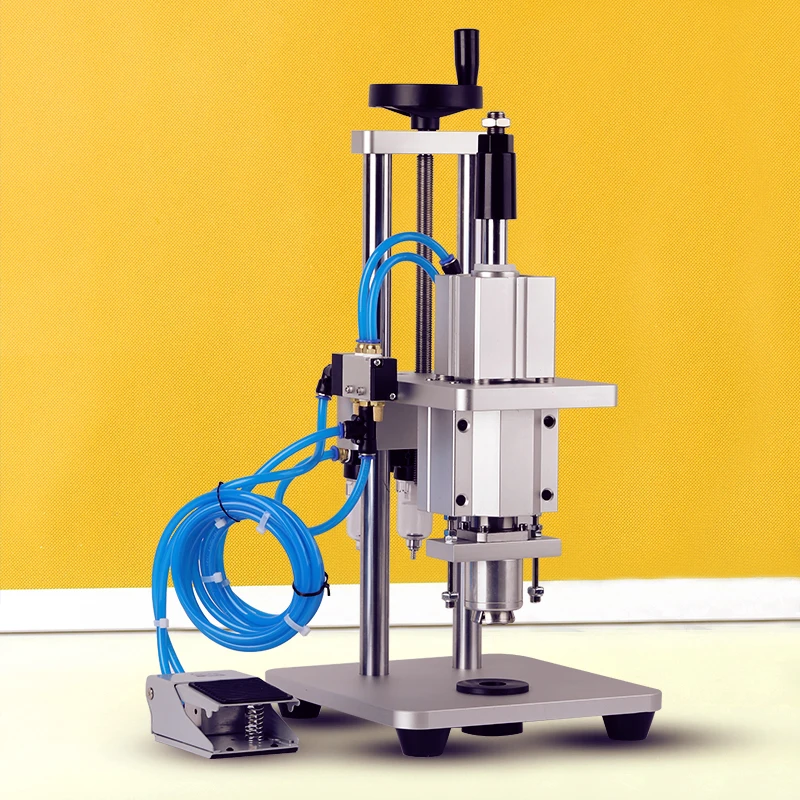 Small pneumatic cap-fitting machine, Westlin bottle automatic sealing machine, rolling cap machine, sealing machine