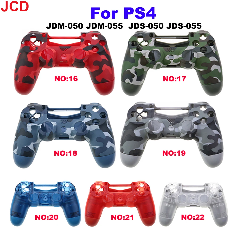 JCD Front Back Housing Shell Case For PS4 JDM-050 JDM-055 JDS 055 JDS 050 Controller With R1 L1 Key Holder Support Inner Frame