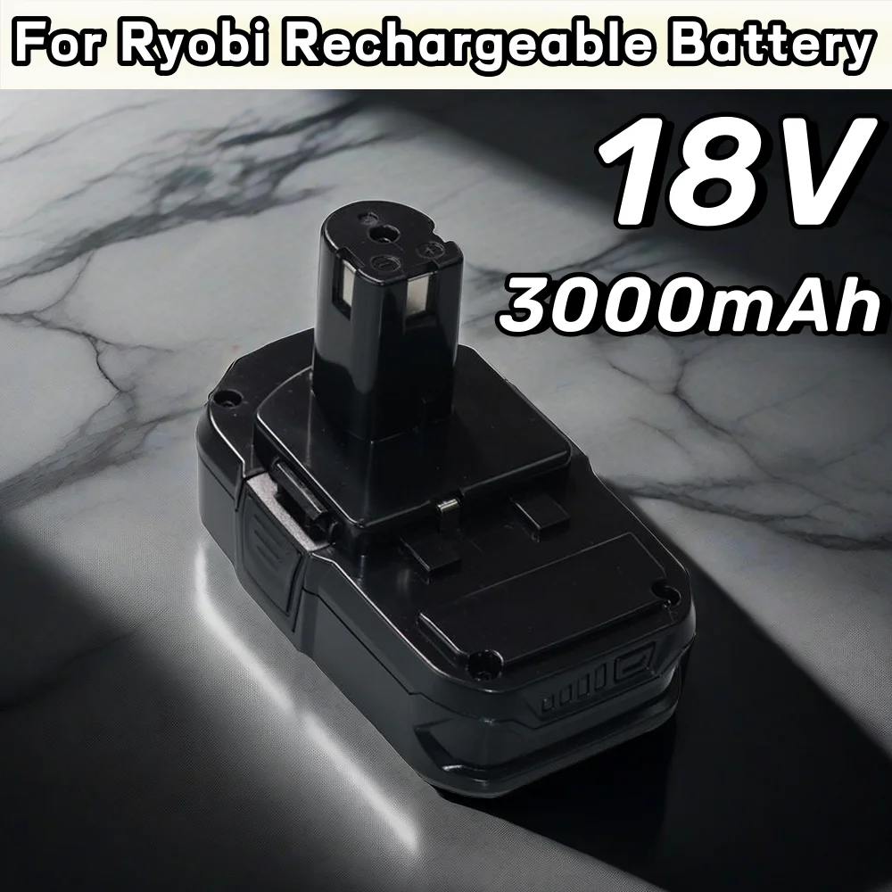 

For Ryobi 18V 5J 3000mAh Rechargeable Li-ion Battery，Compatible P107 P105 P104 P103 P102 P108 Cordless Power Tools