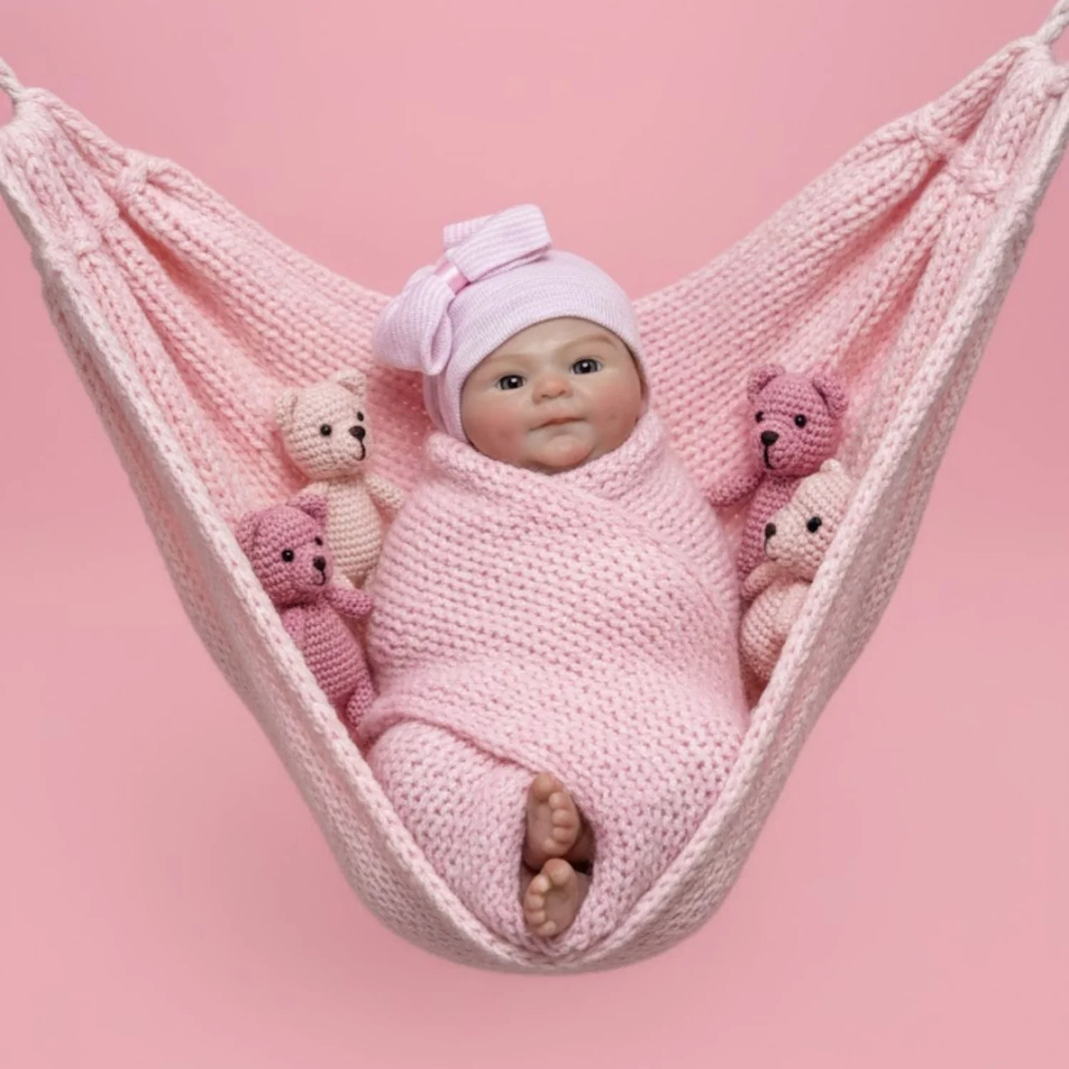 Fotografia 4: AnjoDoll 2 Conjuntos de Roupas para Boneca Reborn de Silicone de 13 Polegadas com Boca Aberta, Lavável, Feita à Mão, Brinquedo Ideal para Presente