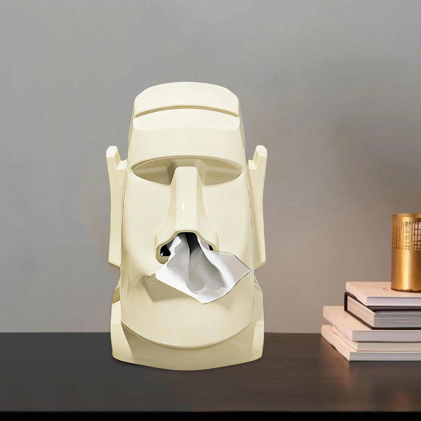 Tissue Box Cover Tissue Holder Facial Napkin Holder Funny Sunglass Headset Holder Paper Box for Office Bathrooms Night Stand
